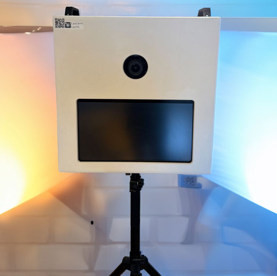 Fotobox Aufbau bei einer 30. Geburtstagsfeier